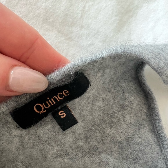 Quince Mongolian Cashmere Spring Cropped Tank - Picture 4 of 6